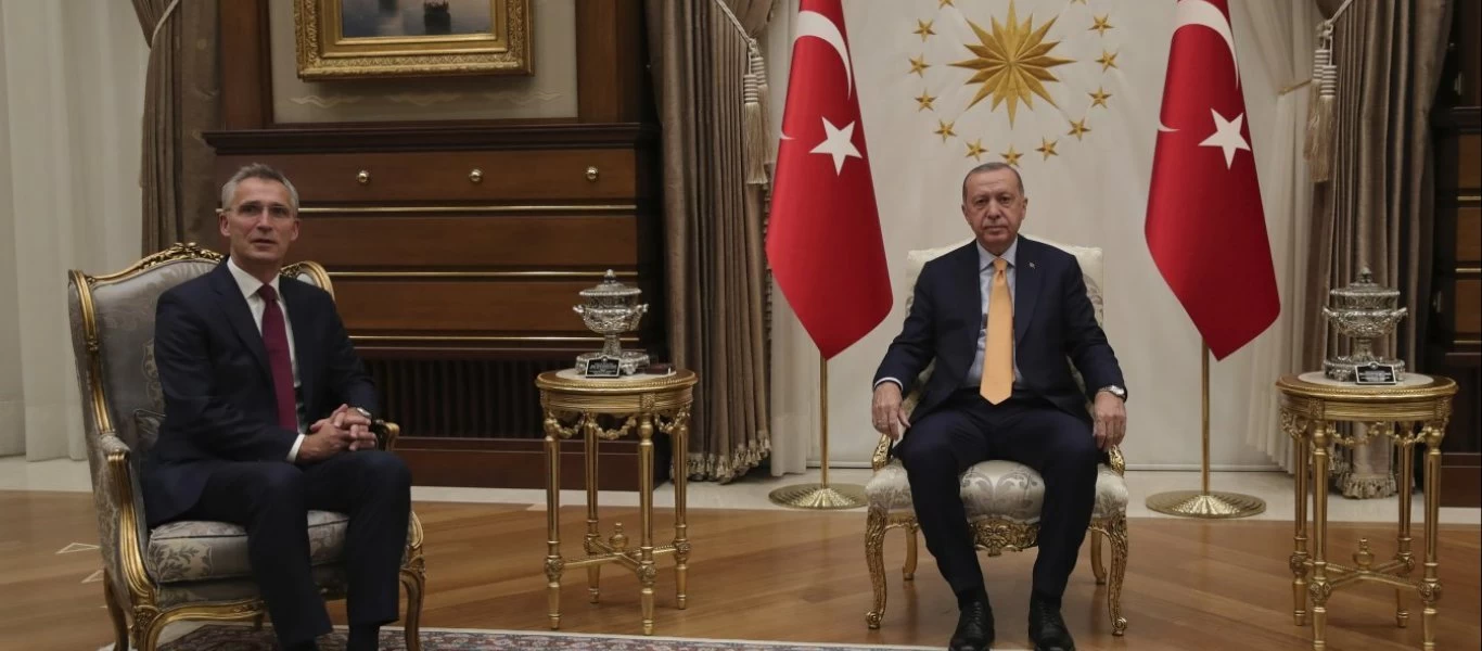 Ρ.Τ.Ερντογάν προς Γ.Στόλτενμπεργκ: «Μόνο εμείς επιδιώκουμε την ειρήνη στην Α.Μεσόγειο»